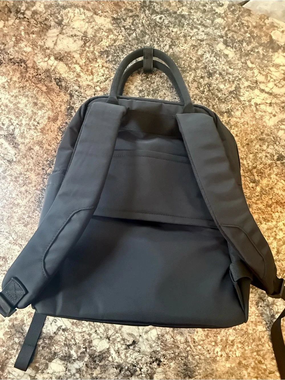 Men's Black Nylon Backpack Tote - Versatile Carry Bag